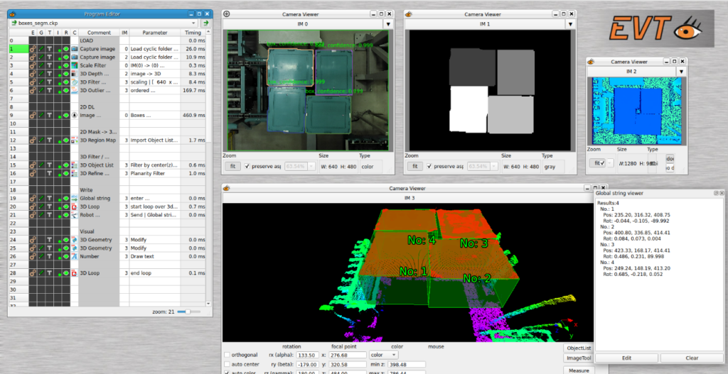 Bin Picking with EVT's Deep Learning Recognizer EyeVisionTechnology
