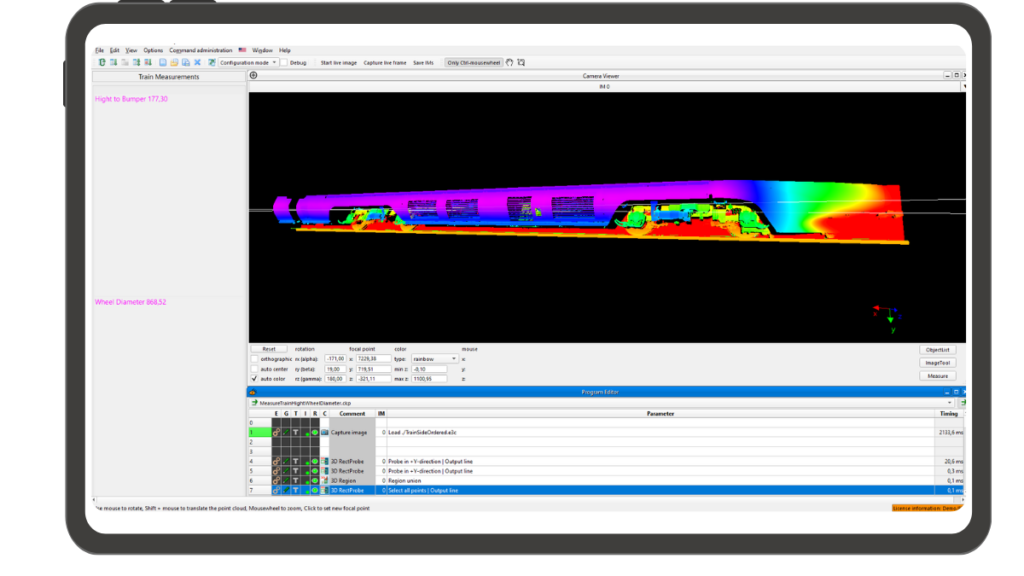 Imgage processing and quality control with 3D Vision
